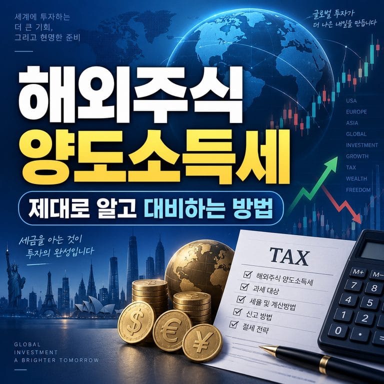 해외주식 양도소득세, 제대로 알고 대비하는 방법