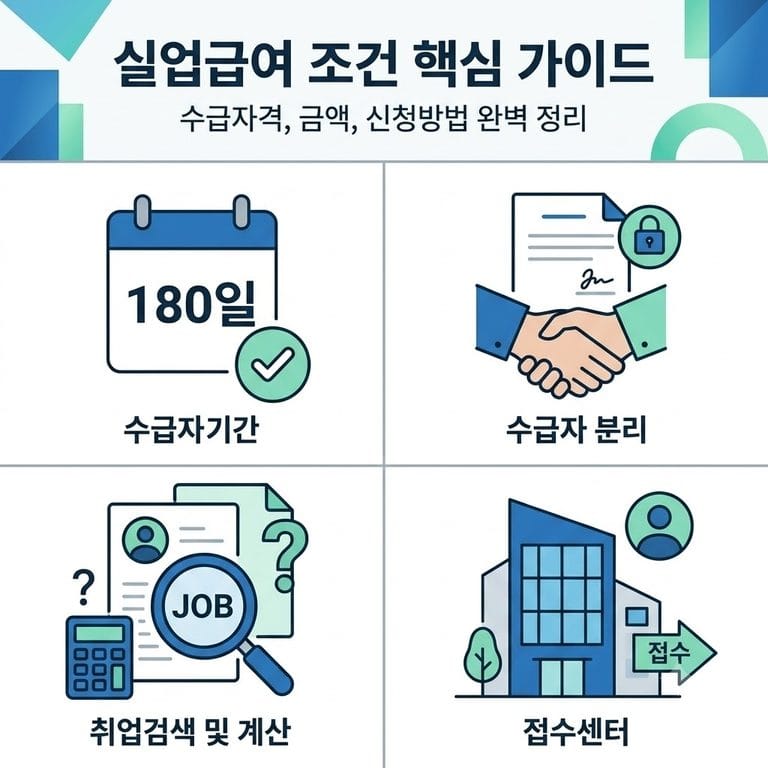 실업급여 조건 완벽 정리: 수급자격·지급금액 계산기·신청방법 가이드